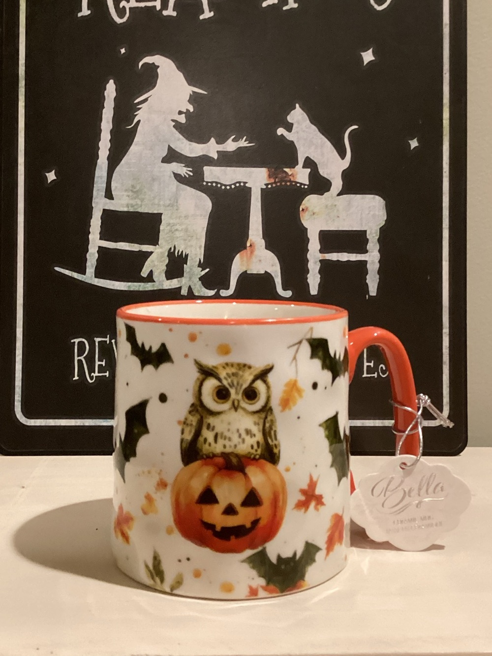 10 Strawberry Street Owl and Pumpkin Halloween Mug ๐ - Picture 1 of 4